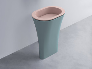 AMLA65-CP+AMPILO-CP+AMCOLO-PL Раковина Amedeo Ovale отдельностоящая cielo Enjoy + Amedeo