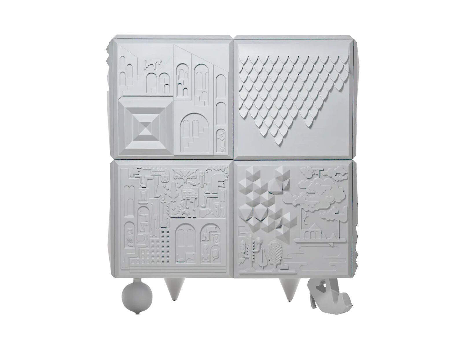 Шкаф из МДФ с распашными дверями BD Barcelona TOUT VA BIEN ARCH-00070517 - Вид №4