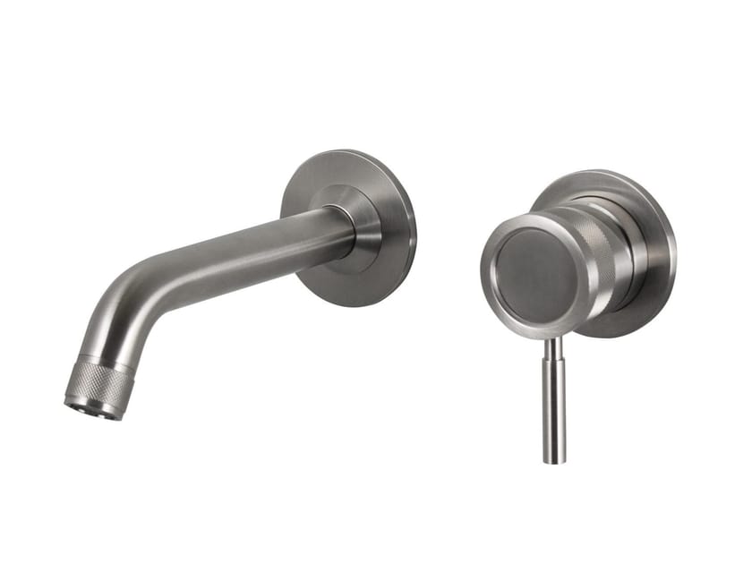 Настенный смеситель для раковины из нержавеющей стали с 2 отверстиями Tubico Волга ARCH-00102369