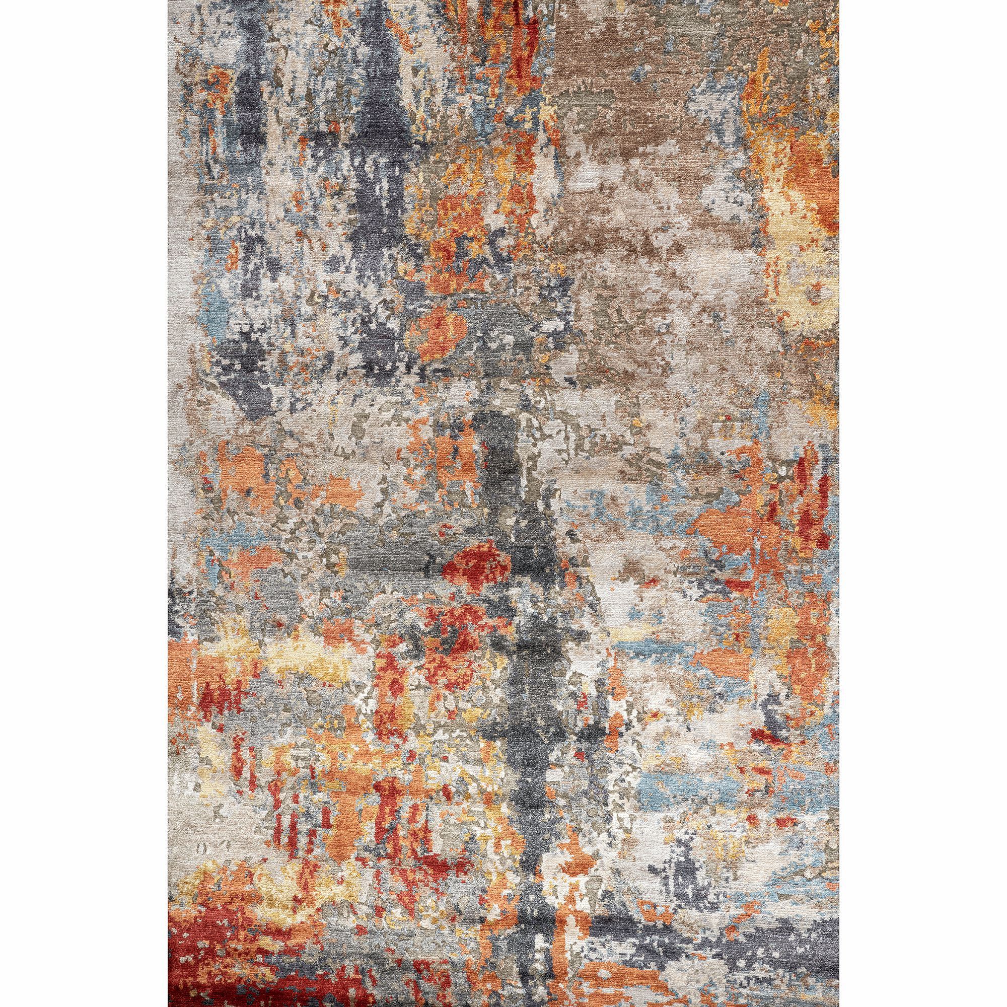 Индийский бамбуковый шелковый ковер Mantellassi 1926 MULTICOLOR ARCH-00145059 - Вид №2