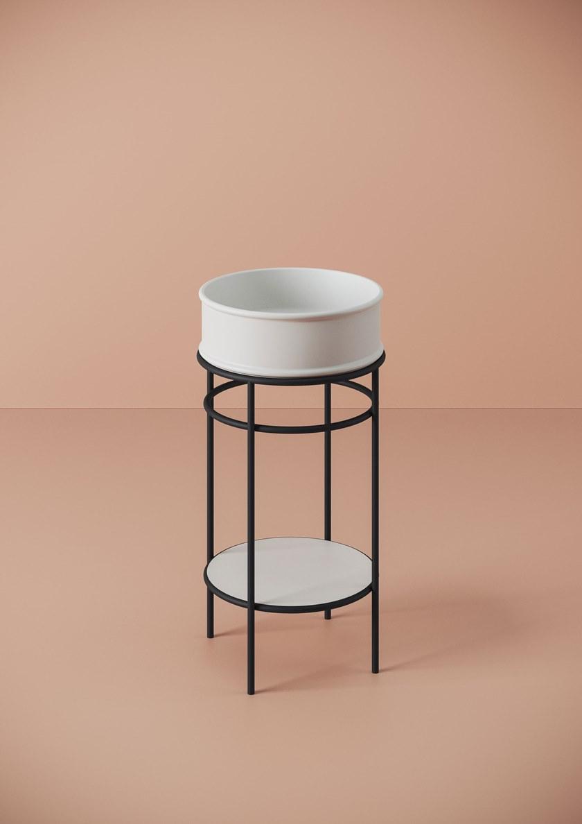 Artceram Тумба под умывальник из металла с вешалкой для полотенец  Aca058  - Вид №1