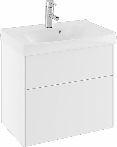 47440 IFO Sense тумба под умывальник с двумя ящиками, W = 900 мм, W1 = 922 мм, белый - Вид №2