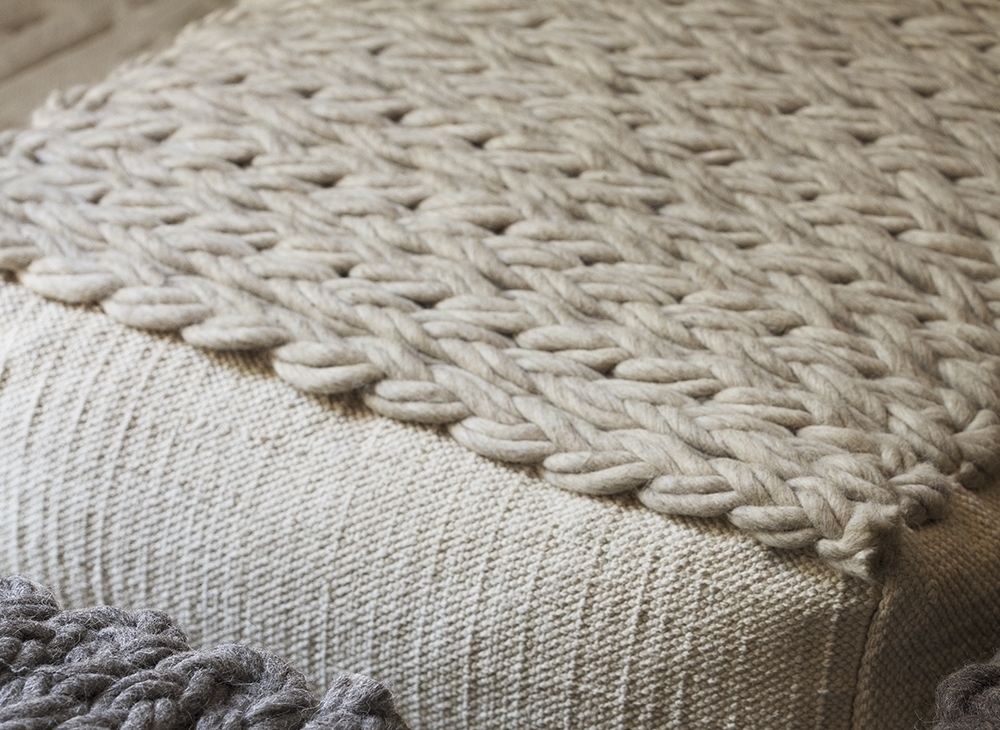 006737 Пуф прямоугольный Beige GAN Trenzas - Вид №3