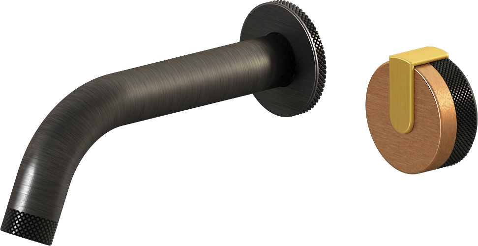 E-11535-R1BRG-L1BAU-BOX Настенный прогрессивный смеситель скрытого монтажа для раковины GRAFF MOD+