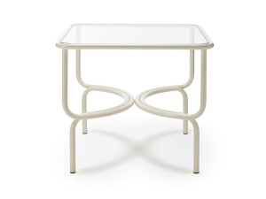 Садовый стол из нержавеющей стали и стекла