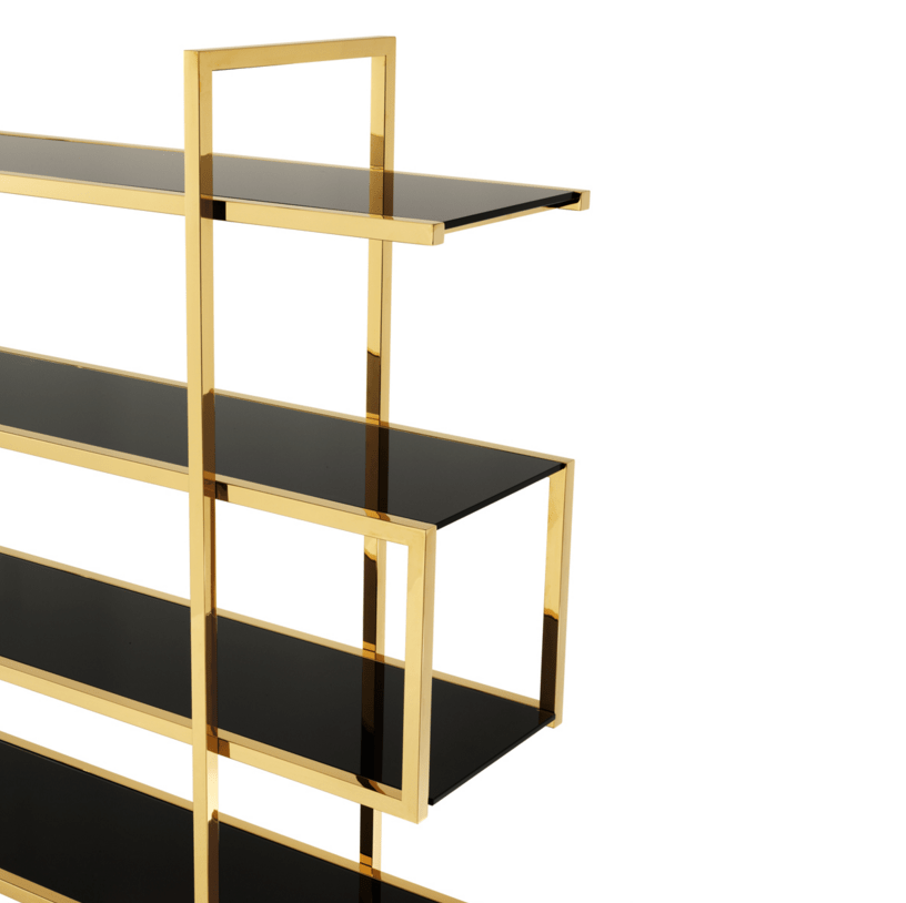 Стеллаж металлический золотой Soto от Eichholtz EICHHOLTZ EICHHOLTZ 060743 Золото  - Вид №1
