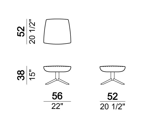Вращающееся кресло с подлокотниками Arketipo крупным планом ARCH-00072893 - Вид №6