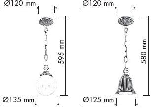 FEDE Подвесной светильник из латуни  Fd1163/-71 Fd1163/-71--- - Вид №4