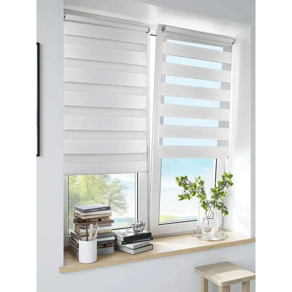 INSPIRE Siberia - Рулонная штора день-ночь белая 180×190 см 85225592 STLM-0060028 - Вид №7