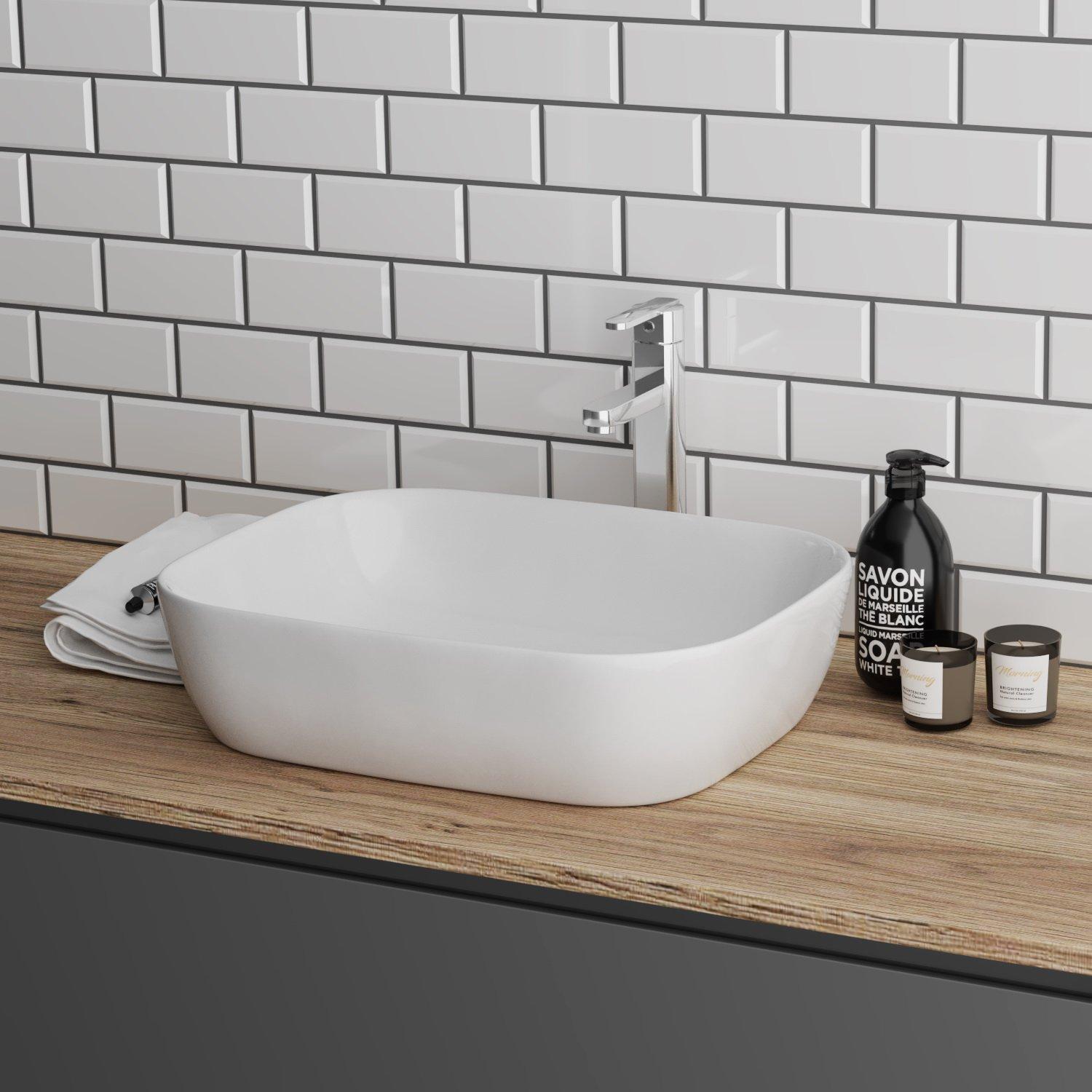 GR-3020 Накладная раковина на столешницу  прямоугольная Grossman  - Вид №3