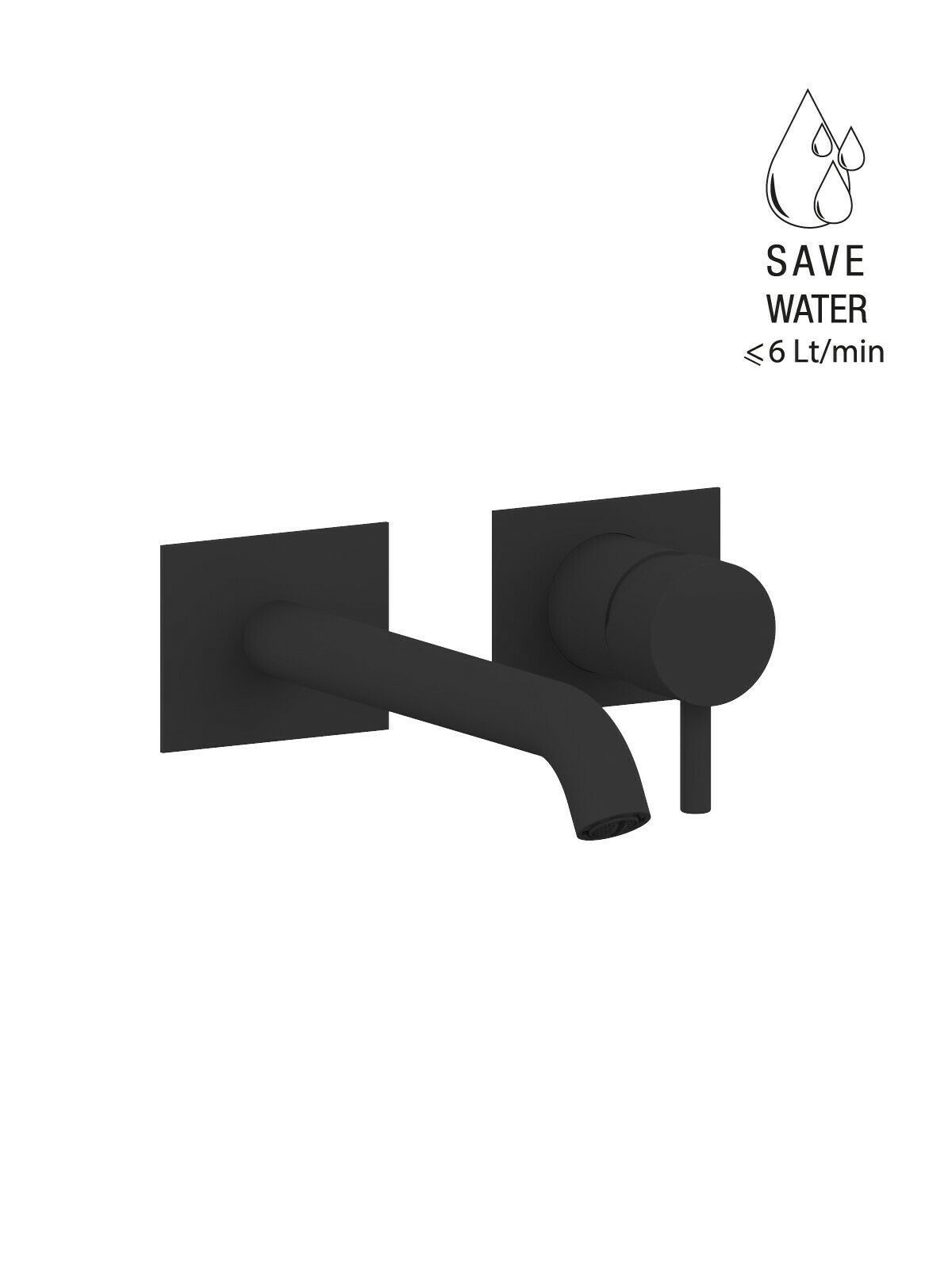 Настенный однорычажный смеситель для раковины с ограничителем расхода Rubinetterie Frattini Pepe XL ARCH-00098540 - Вид №47