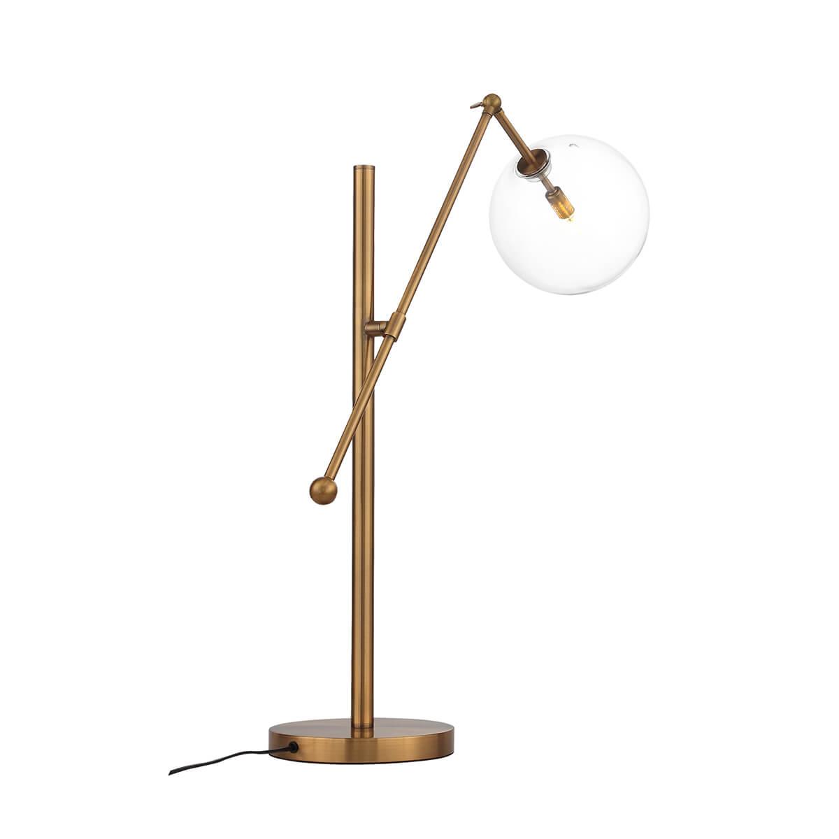 Настольная лампа с круглым плафоном латунь Sandro SL1205.304.01 ST LUCE КЛАССИЧЕСКИЕ 00-3834848 Золото;прозрачный  - Вид №2