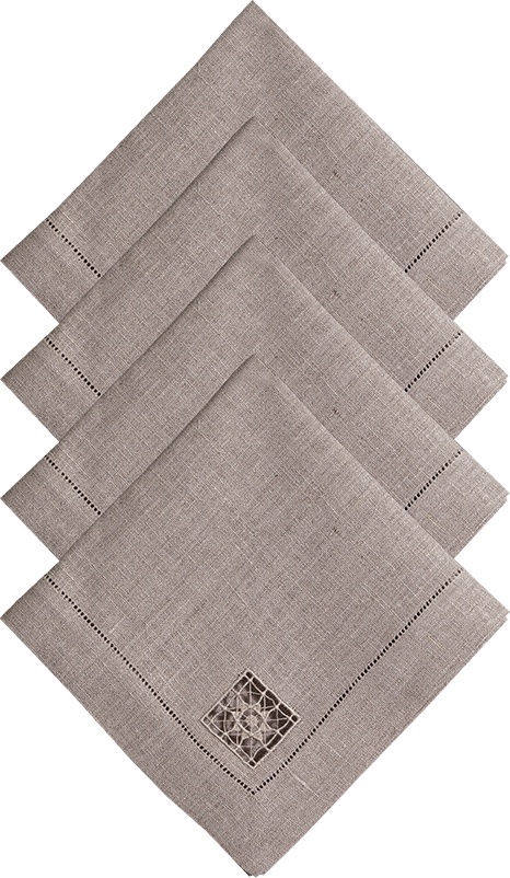 10616548 Крестецкая строчка Набор из 4 салфеток 40x40см Ткань 