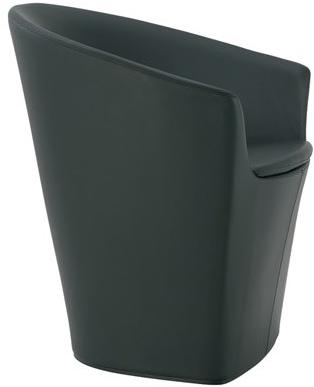 Andreu World Мягкое кожаное кресло с подлокотниками Brandy Bu2991 - Вид №1