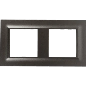 Рамка для розеток и выключателей Legrand Structura 2 поста цвет магнезиум 82064677 STLM-2190041