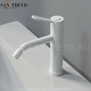Agape FEZ Смеситель для биде белый матовый ARUB07012SLZ
