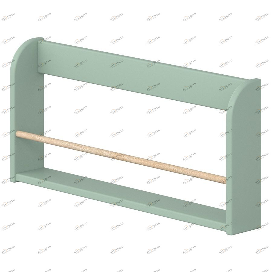 Полка книжная Flexa Play, мятно-зеленая 827014579