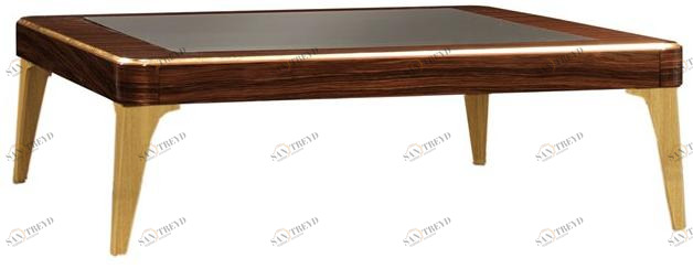 Barnini Oseo Квадратный журнальный столик из дерева и стекла Richmond upon thames Rc64