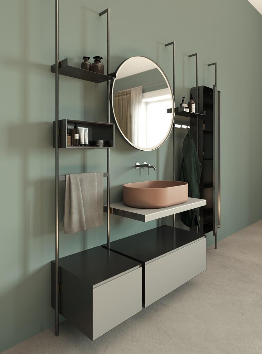 Nic Тумба под умывальник с зеркалом sun-id-1382031 - Вид №1