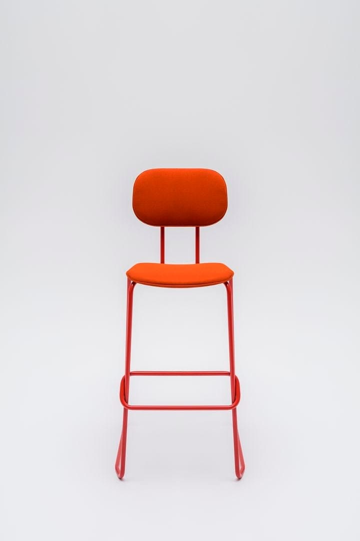 Высокий табурет из ткани с подставкой для ног MDD New School ARCH-00110353 - Вид №3