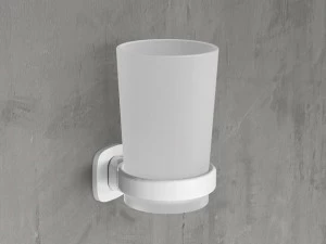 NOVELLINI Настенный держатель для зубных щеток из стекла и металла Edge