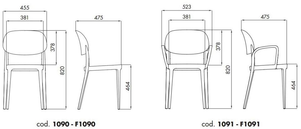 ALMA DESIGN Штабелируемый стул из технополимера Amy sun-id-1467125 - Вид №14