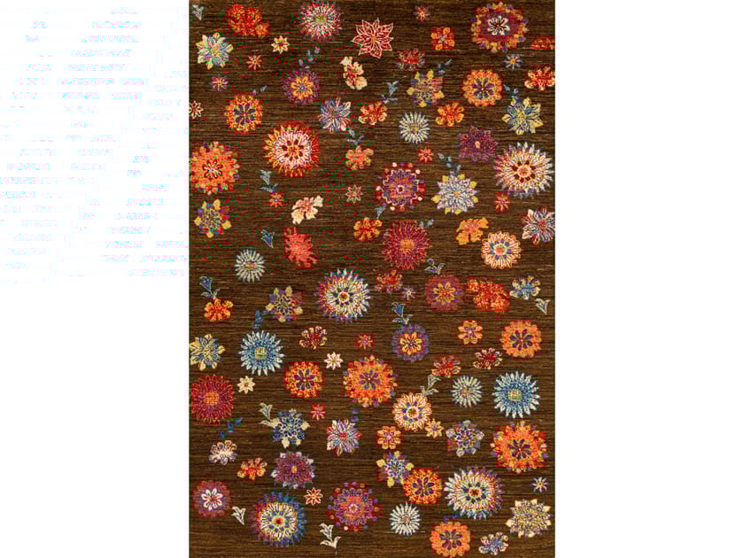 Прямоугольный шерстяной цветочный ковер Zollanvari Ikebana Kyoto-Designer ARCH-00074524