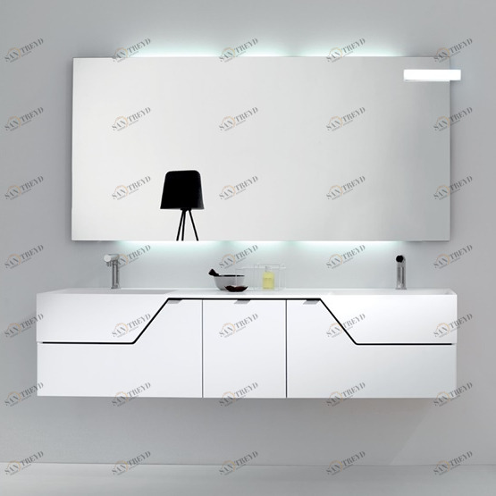 Комбинация ванной комнаты PV14 в отделке Wing Milltek / 141 Bianco  MILLDUE PIVOT PIVOT14