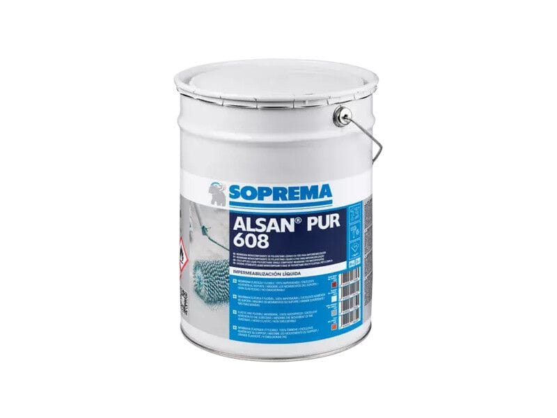 Однокомпонентная полиуретановая самовыравнивающаяся смола на основе растворителя Soprema Alsan ARCH-00083577