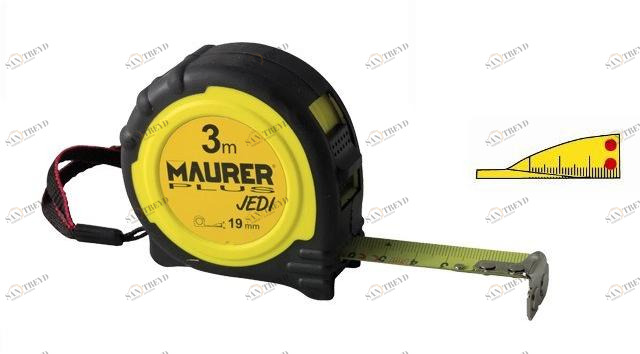 MAURER PLUS Рулетка с нескользящим футляром sun-id-1497302