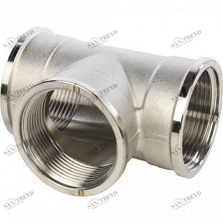 Тройник ВР 1 1/2" никель STOUT SFT0020000112