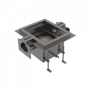 Промышленный сливной трап с двумя щелевыми выпусками из нержавеющей стали AISI 316L
