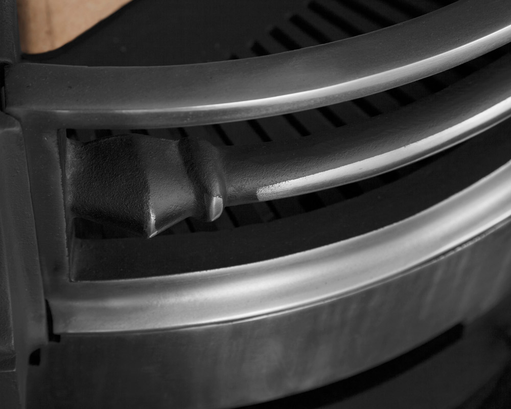 RX142 Лондонская плита (широкая) чугунная каминная вставка Сarronheating  - Вид №4