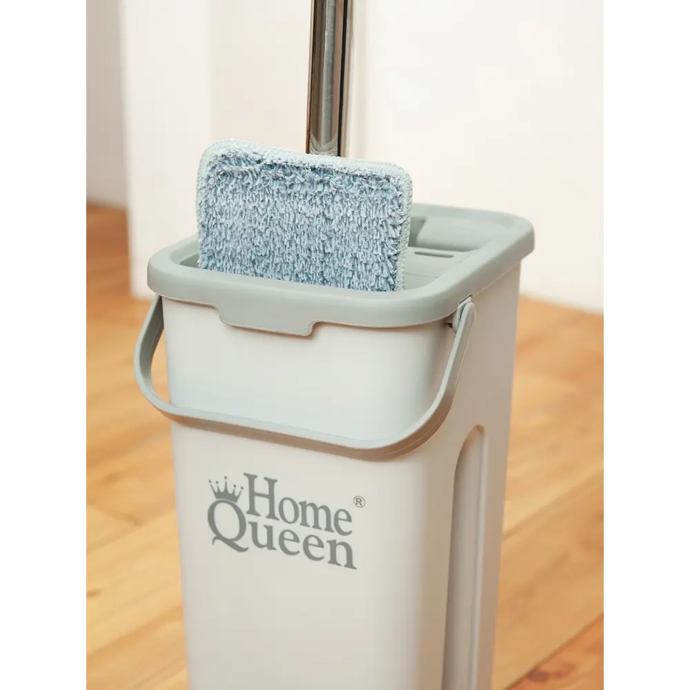 HOMEQUEEN Швабра с ведром для отжима - сухая уборка без контакта с водой 86584158 STLM-1402692 - Вид №8