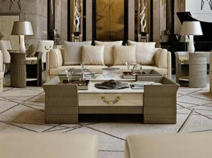 Turri Низкий прямоугольный журнальный столик из мрамора Numero tre