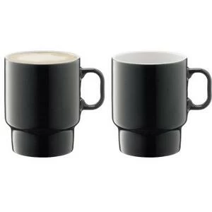 Набор из 2 чашек для капучино Utility 380 мл серый