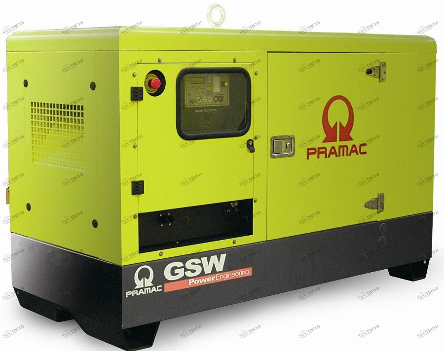 Дизельный генератор Pramac GBW15P (380 V) в кожухе sun-id-1034661