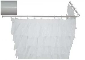 Карниз для ванны Aquanet угловой Г-образный 150x75 белый