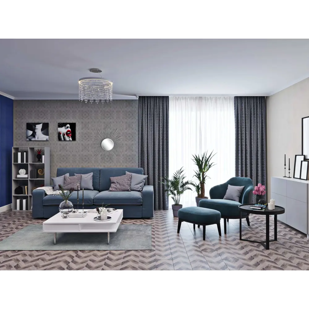 Ковер полиэстер Amigo Лавсан 120x180 см цвет серый STLM-2136708 - Вид №4