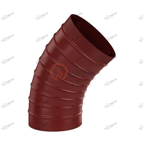 Сэндвич-отвод LAVA 200/300 мм. 45" красный (3011) 4454