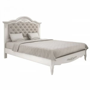 Кровать двуспальная с каретной стяжкой 180х200 молочная Aletan АЛЕТАН ALETAN - PROVENCE 177774 Молочный