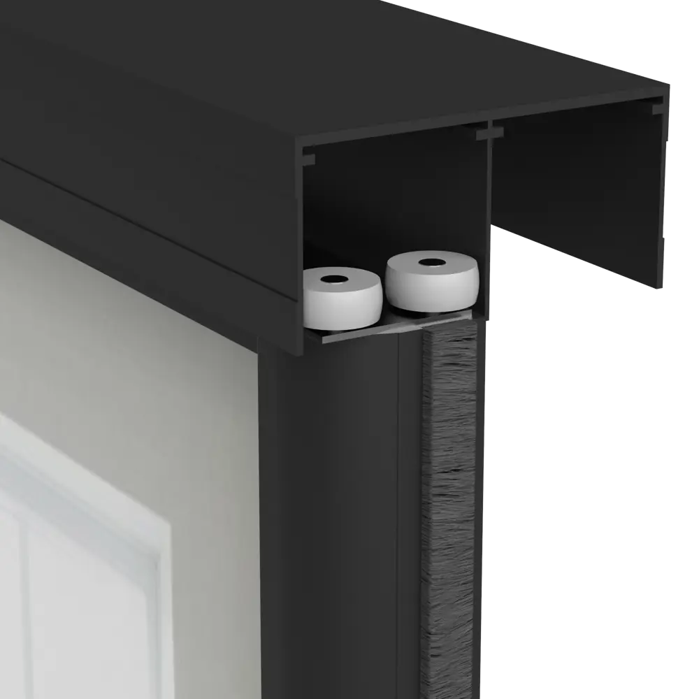 Дверь-купе KONSENSA 225.5x60.4 см с зеркалом профиль черный 89444101 STLM-2095458  - Вид №3