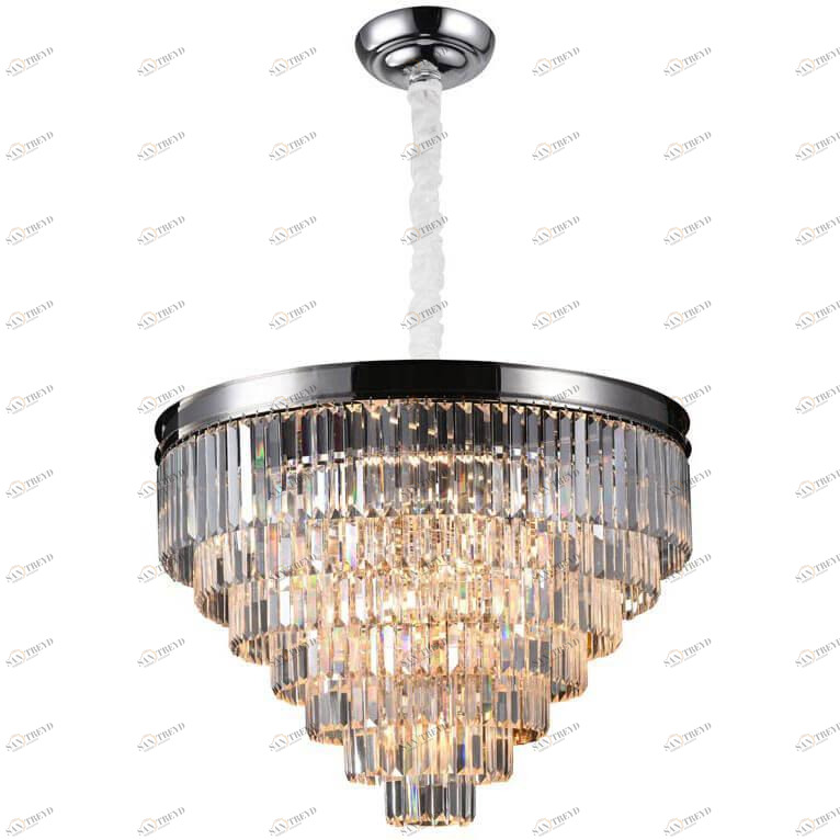 Подвесная люстра Newport 31118/S Nickel NEWPORT ДИЗАЙНЕРСКИЕ 328090 Черный;прозрачный;коричневый 