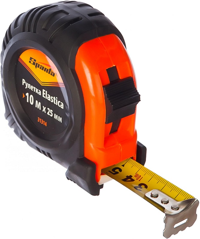 Рулетка Elastica 10мх25мм обрезиненный корпус Sparta 8211 - Вид №2