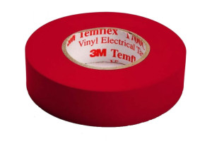 15926259 Изолента ПВХ Temflex 1300 красная, рулон 19 мм x 20 м 7100080341 3М