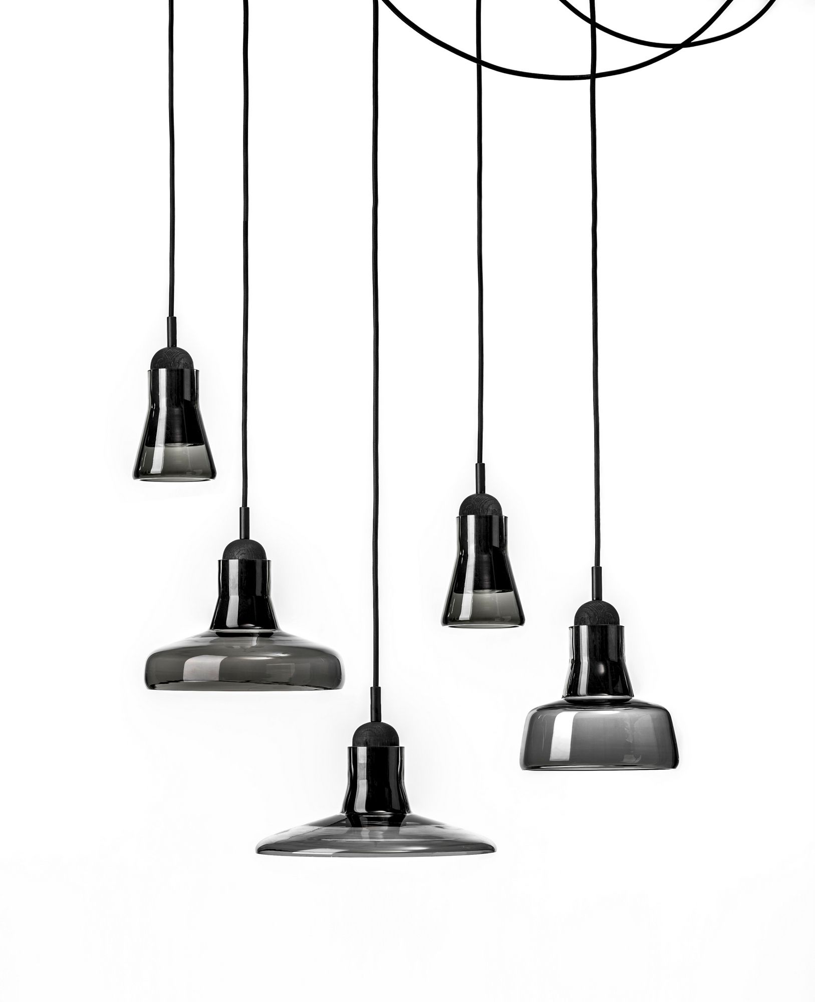 Подвесной светильник из дутого стекла с регулируемой яркостью BROKIS Тени ARCH-00150384 - Вид №3