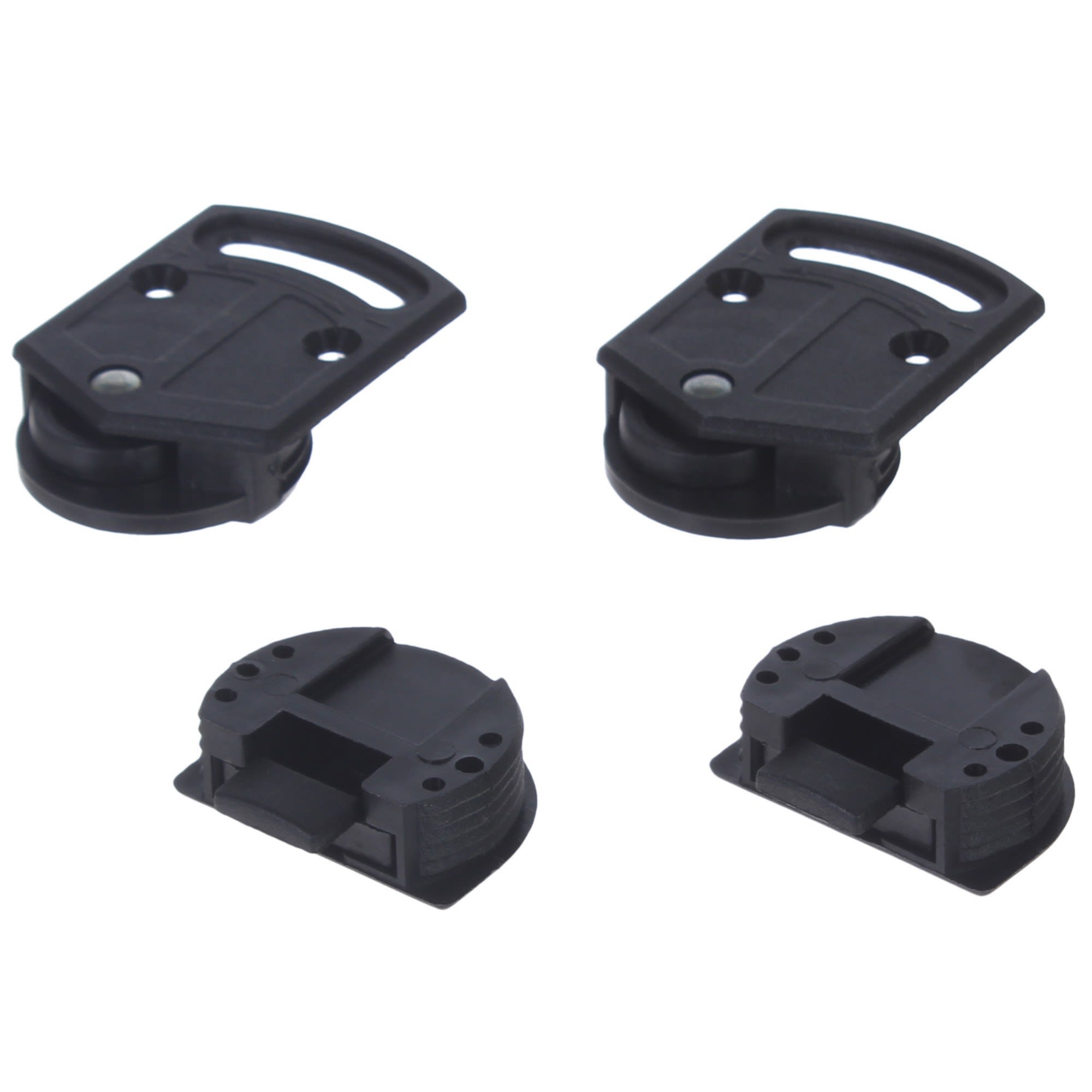 82004791 Комплект для раздвижных дверей: ригели и ролики, цвет чёрный Santreyd 