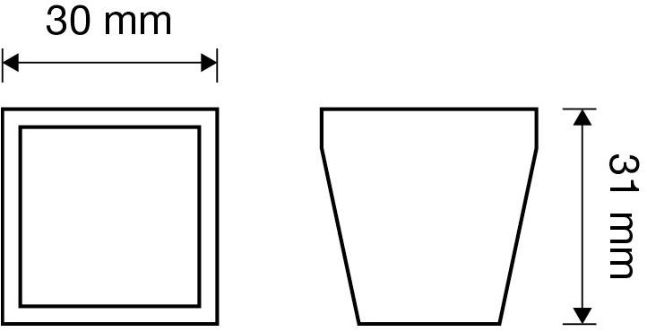 LINEA CALI' Ручка со стеклянной вставкой из замака Brera chess 207pb0024/30 - 30 - Вид №4