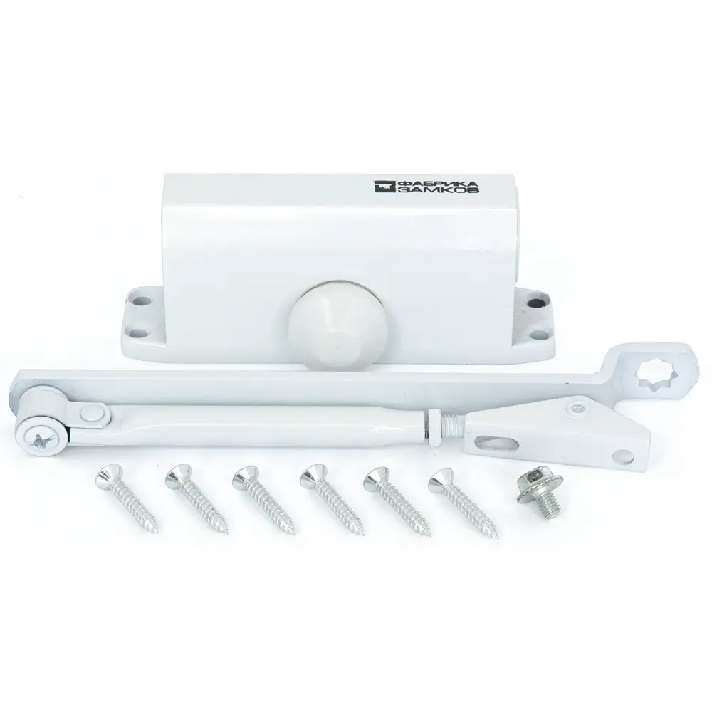 Доводчик дверной ФАБРИКА ЗАМКОВ для плавного закрытия 45 кг 82150224 STLM-0900057