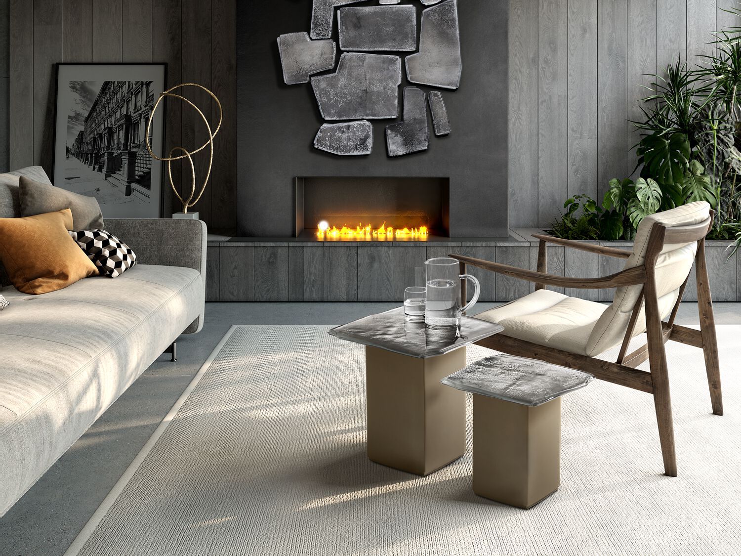 Стеклянный журнальный столик для гостиной ARTE VENEZIANA Melt ARCH-00082492 - Вид №6